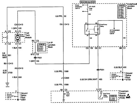 2004 pontiac grand am fuel pump wiring diagram 